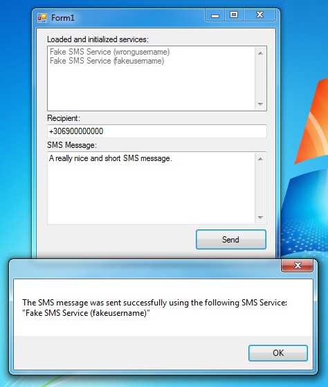 SendInternetSms PC Screenshot